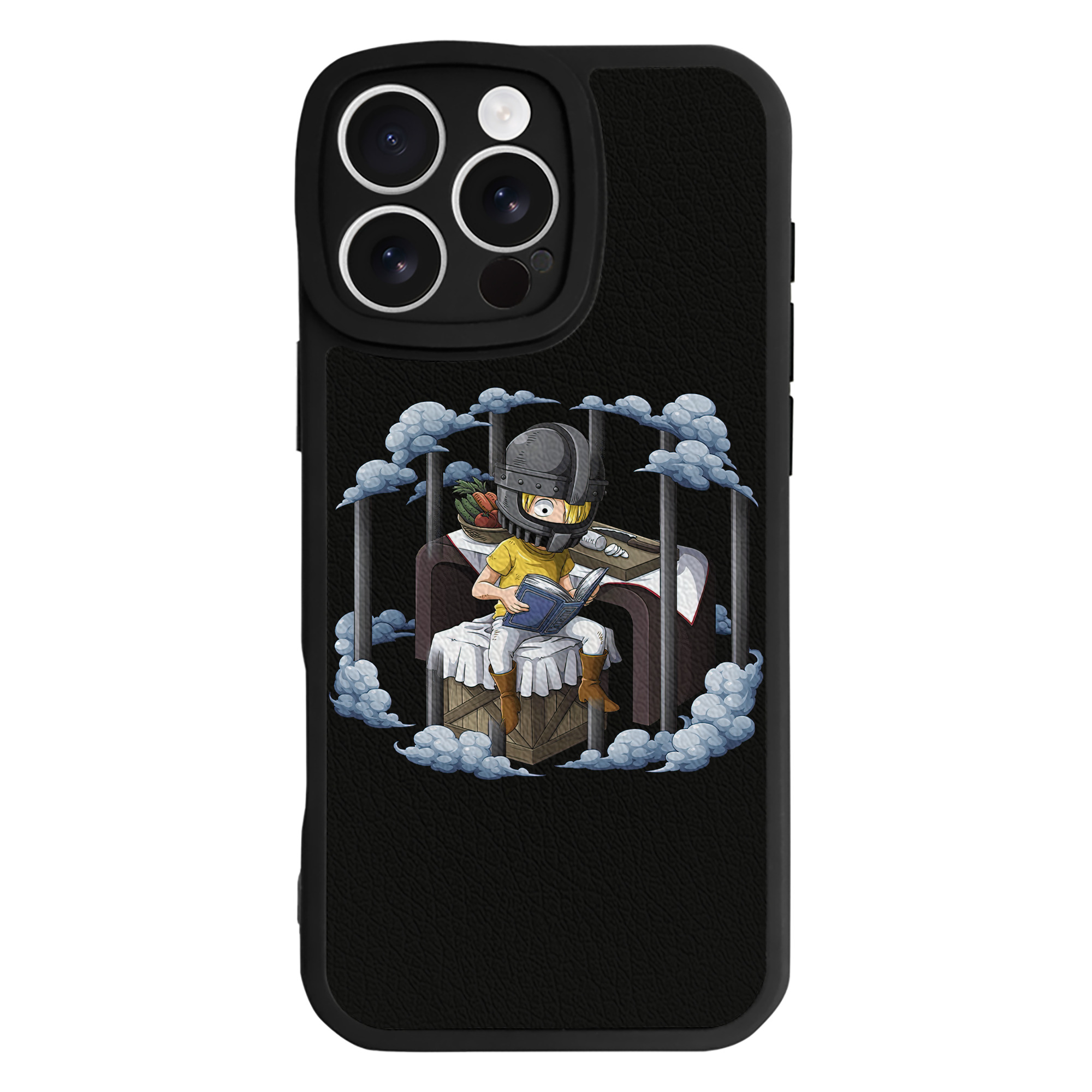 （画像用） ワンピース サンジ ONE PIECE Sanji 【iPhone 16シリーズ対応】シリコンスマホケース（レザー調） 材質：シリコン